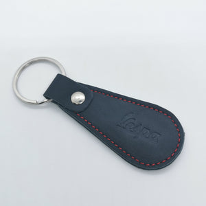 VESPA TEARDROP ITALIAN LEATHER SCOOTER KEYRING