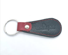 Load image into Gallery viewer, VESPA TEARDROP ITALIAN LEATHER SCOOTER KEYRING