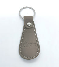 Load image into Gallery viewer, VESPA TEARDROP ITALIAN LEATHER SCOOTER KEYRING