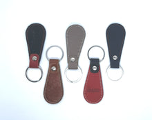 Load image into Gallery viewer, VESPA TEARDROP ITALIAN LEATHER SCOOTER KEYRING