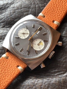Vintage All Steel Nivada Grenchen Chronograph Landeron 187 36,5mm