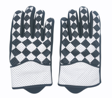 Load image into Gallery viewer, MOD CHECKER ITALIAN LEATHER SCOOTER GLOVES