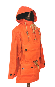 WAX COTTON BURNT ORANGE SCOOTER SMOCK