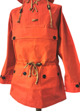 Load image into Gallery viewer, WAX COTTON BURNT ORANGE SCOOTER SMOCK