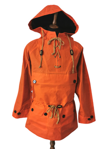 WAX COTTON BURNT ORANGE SCOOTER SMOCK