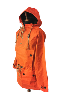 WAX COTTON BURNT ORANGE SCOOTER SMOCK